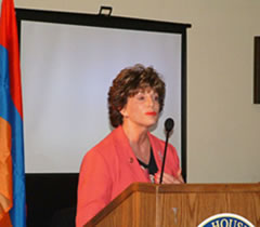 Congresswoman Shelly Berkley supports stronger America-Armenia ties.