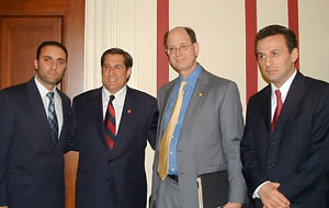 NKR Rep. Barseghian, Rep. Rothman, Rep. Sherman and Amb. Markarian.